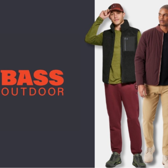 nwt-Bass Mens 
1/2 Zip Front pocket 
LongSleeve Hoodie 
Adjustable Toggle waist - Picture 5 of 10